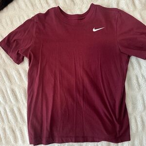 Nike Maroon Logo T-shirt